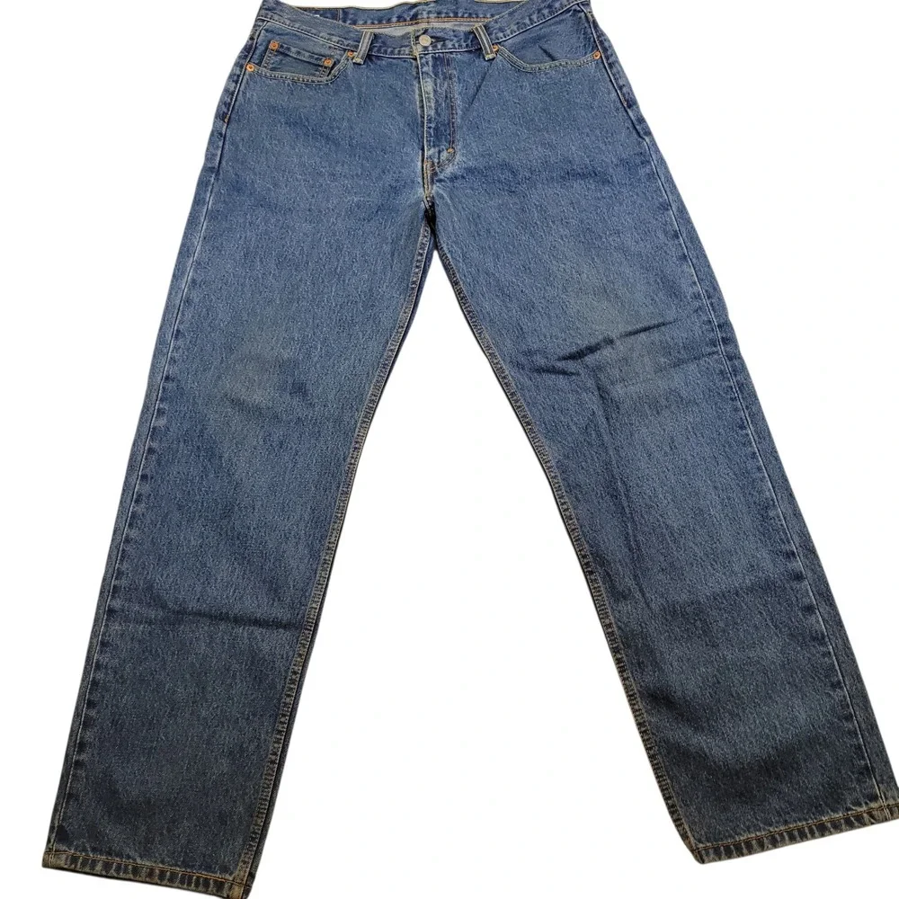 Levi's 550 Jeans Mens 36x32 Medium Wash Relaxed Fit Denim‎